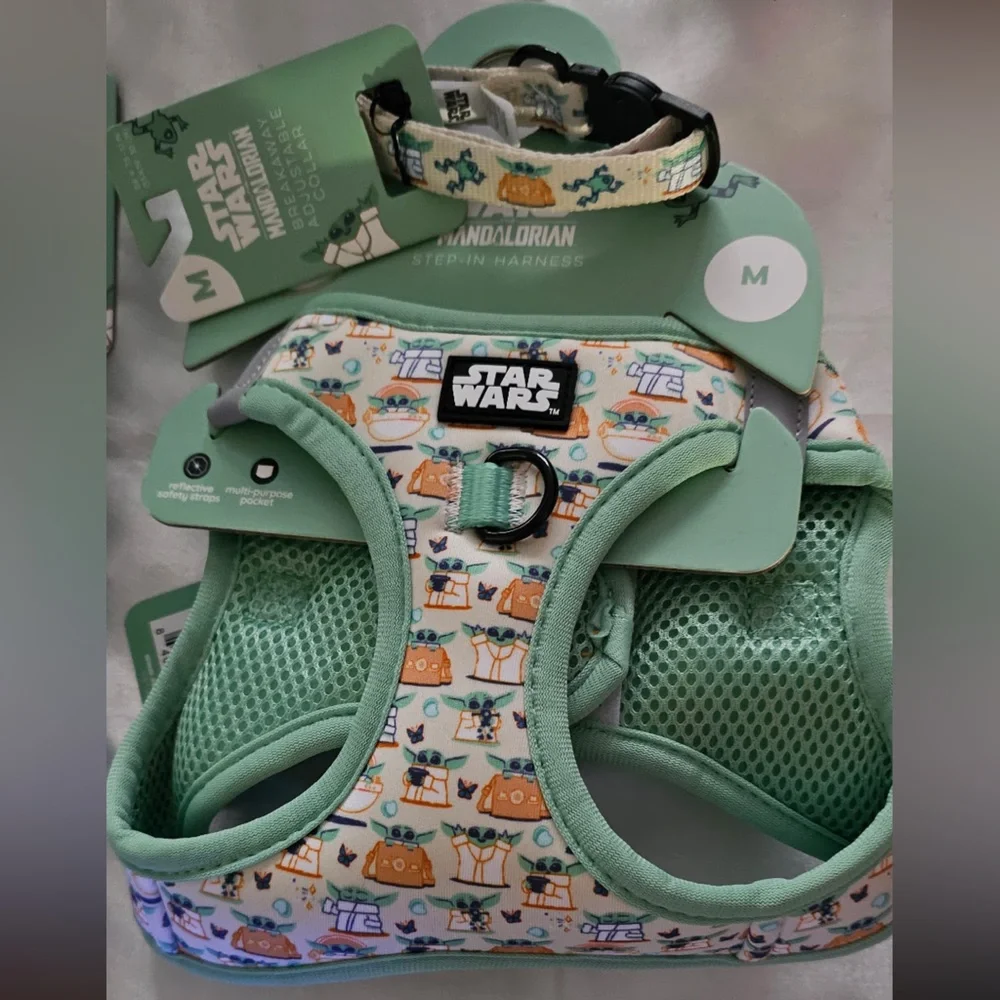 Sassy Meow Star Wars The Mandalorian Harness, Collar and Leash Set (M)